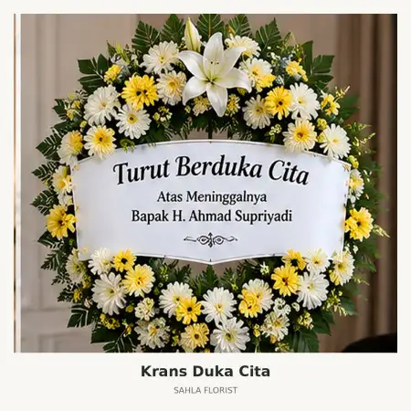 Krans Bunga Duka Genteng